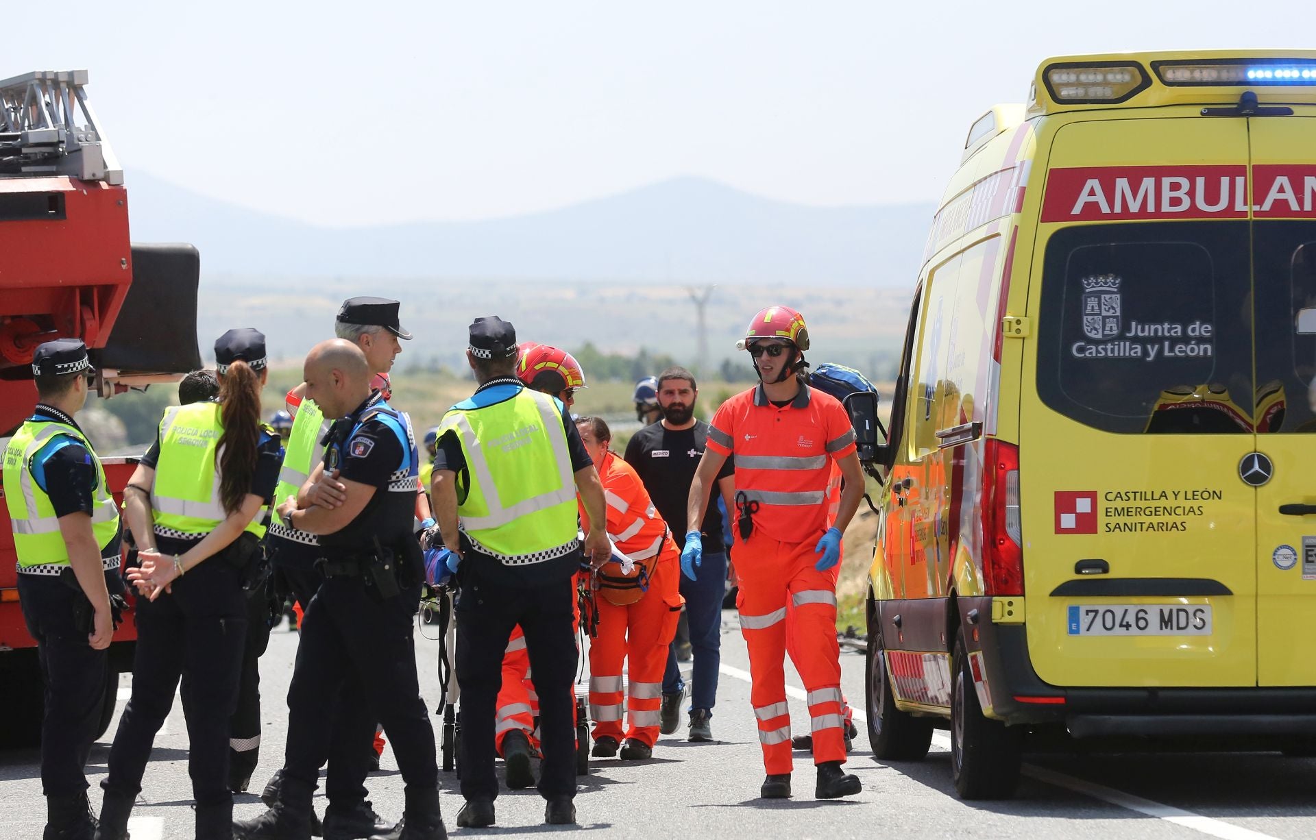 Fotos del accidente mortal en Segovia