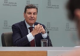 El portavoz de la Junta, Carlos Fernández Carriedo, este jueves.