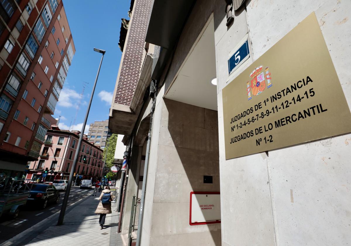 Exterior del Juzgado de Primera Instancia número 12 de Valladolid.