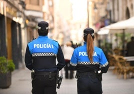 Imagen de archivo de policías locales de Valladolid.