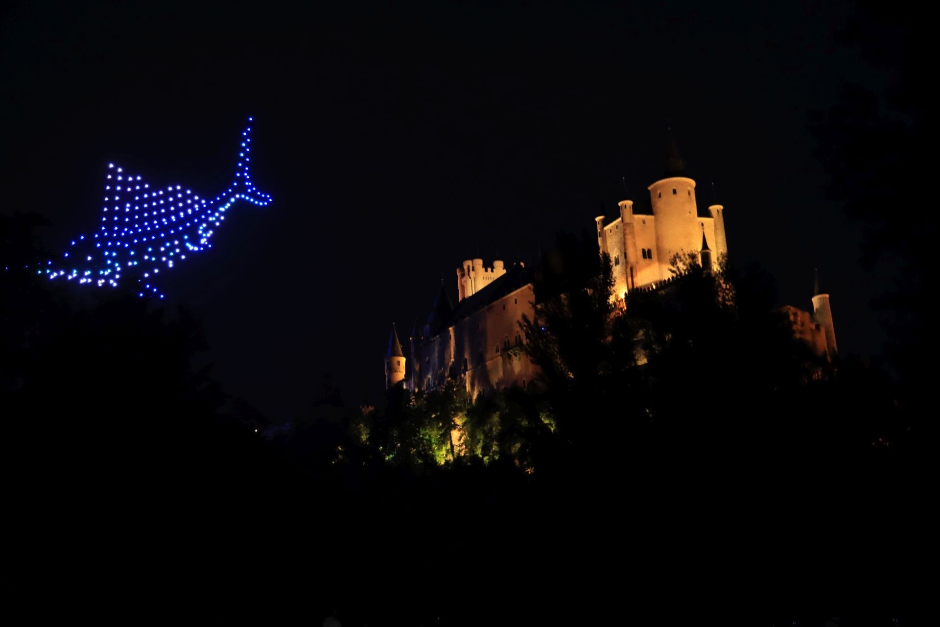 El espectáculo de drones por el Picnic Day, en imágenes