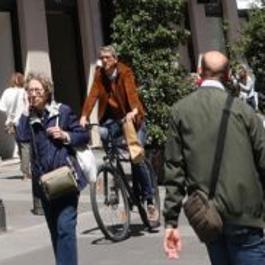 El hombre en bicicleta