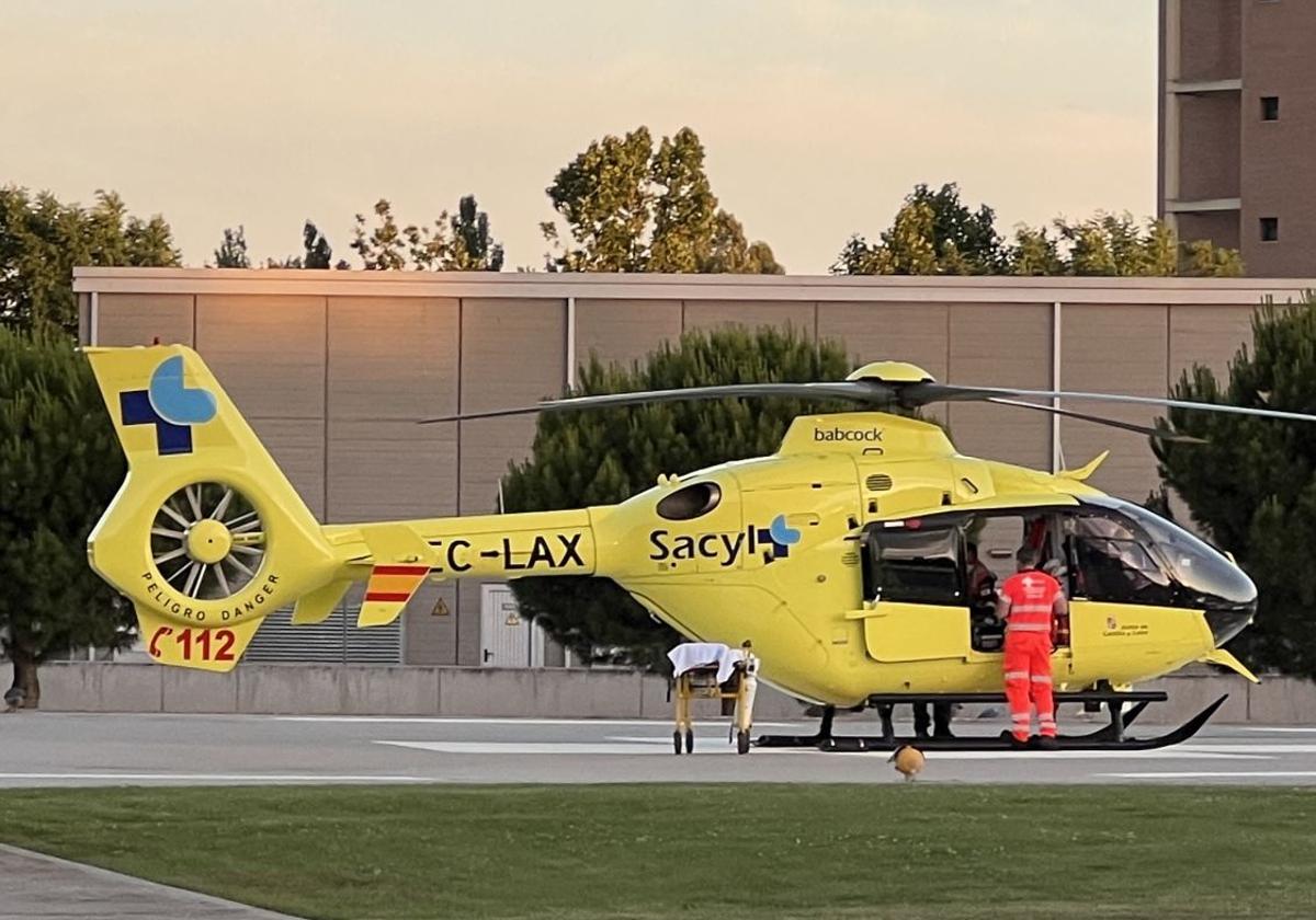 Imagen de archivo del helicoptero del Sacyl.