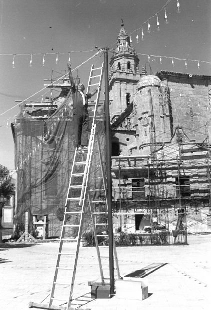Preparando los festejos.