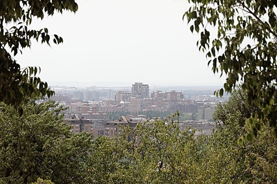 Partículas de polvo procedente de África en una imagen de archivo.