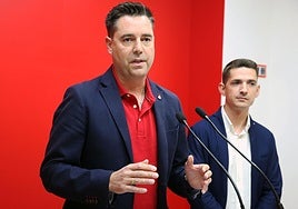 Daniel de la Rosa, durante su comparecencia este lunes en Segovia.