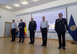 Toma de posesión del nuevo jefe de la Comisaría de la Policía Nacional en Medina del Campo.
