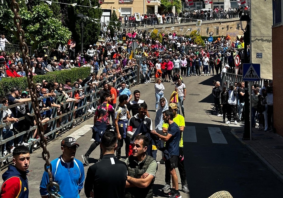 Encierro urbano en las Fiestas de la Octava del Corpus Christi en Zaratán.