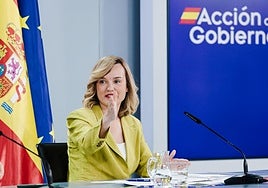 La ministra portavoz, Pilar Alegría.