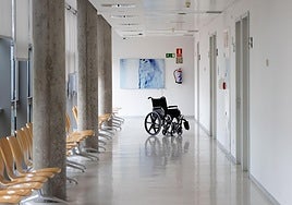 Imagen de archivo de un pasillo del Hospital Río Hortega de Valladolid.