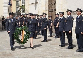 La Policía Nacional de Palencia rinde homenaje a las víctimas del terrorismo