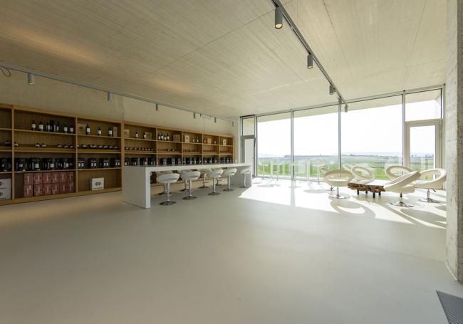 Sala de catas de la bodega.