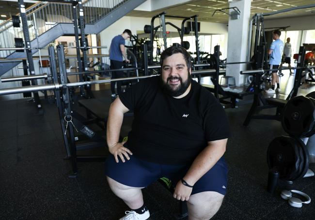 Marcos Roldán, en el gimnasio CDO Covaresa de Valladolid.