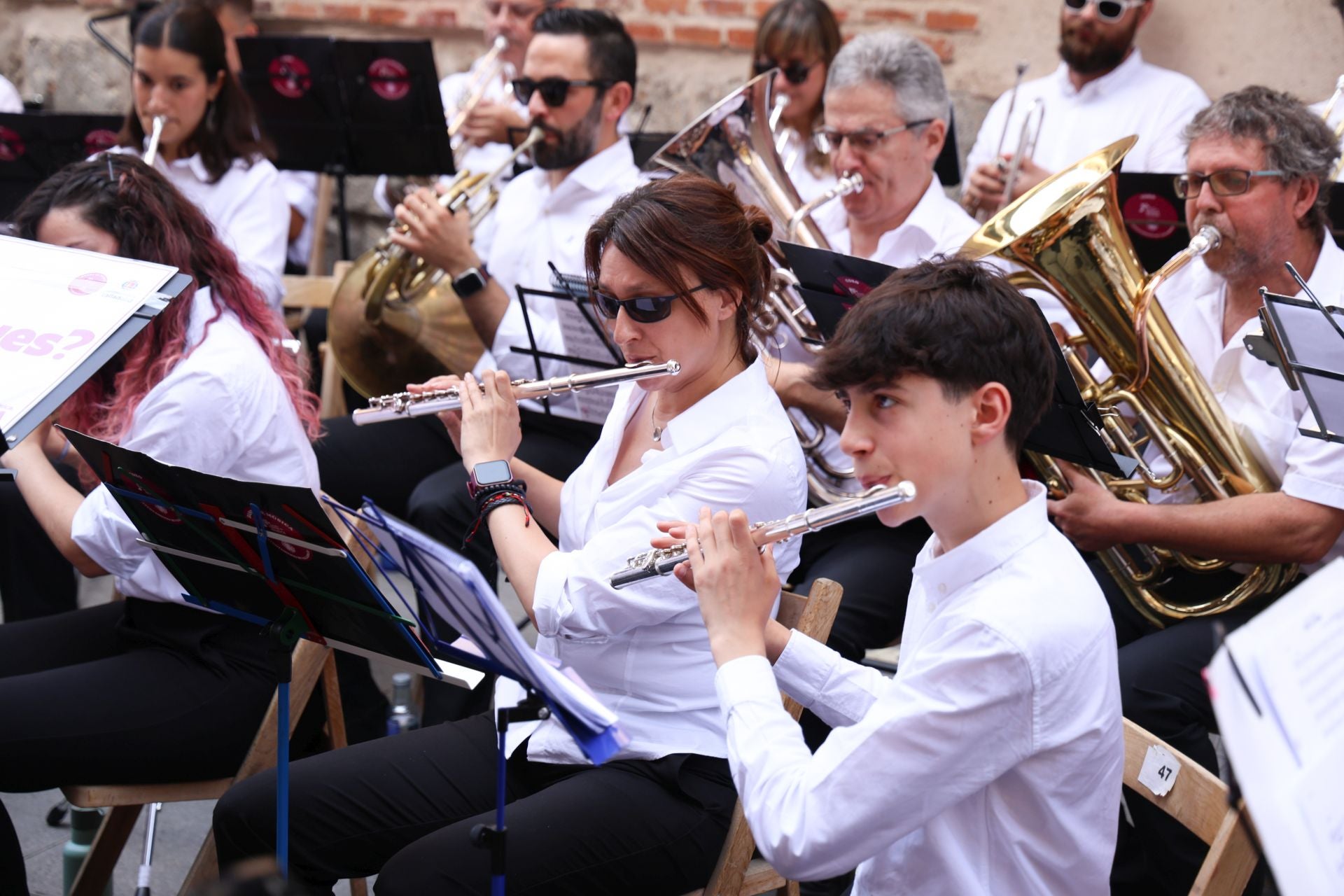 Banda Municipal de Música de Valladolid en la Calle Santiago