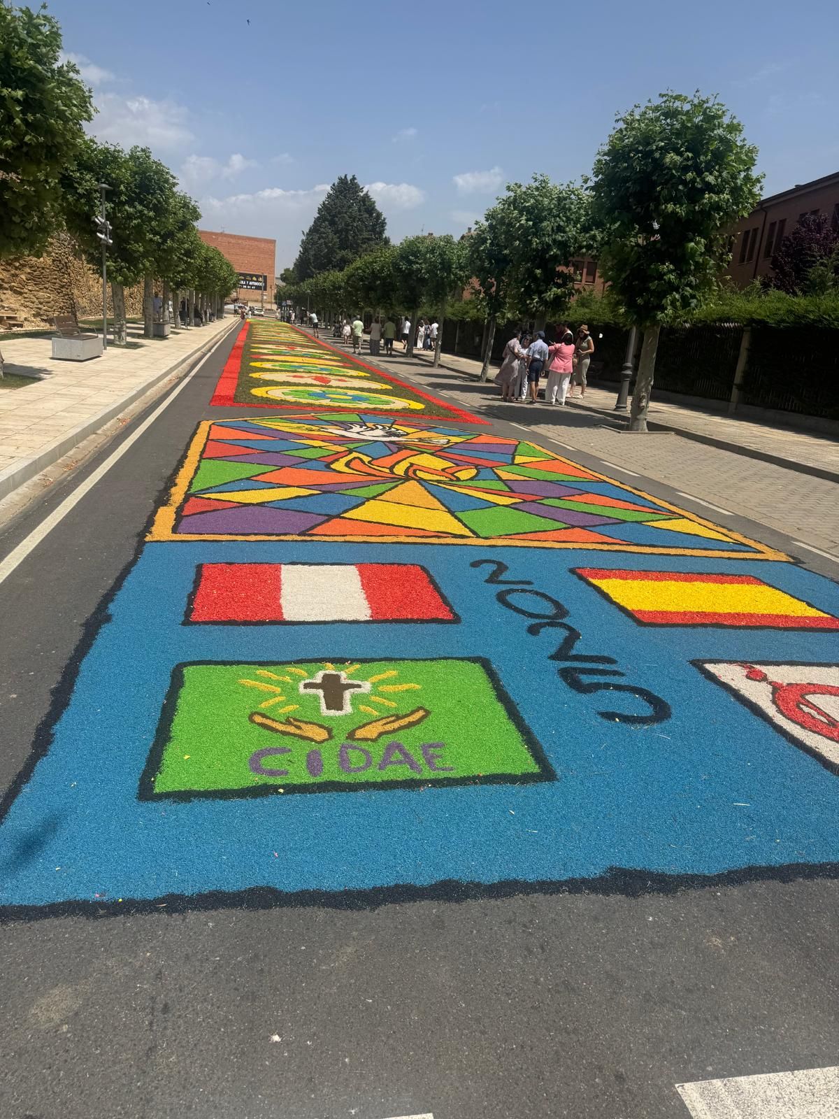 Así han sido las alfombras florales de Carrión en el Corpus