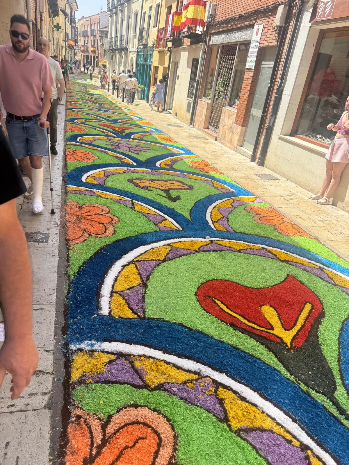 Así han sido las alfombras florales de Carrión en el Corpus