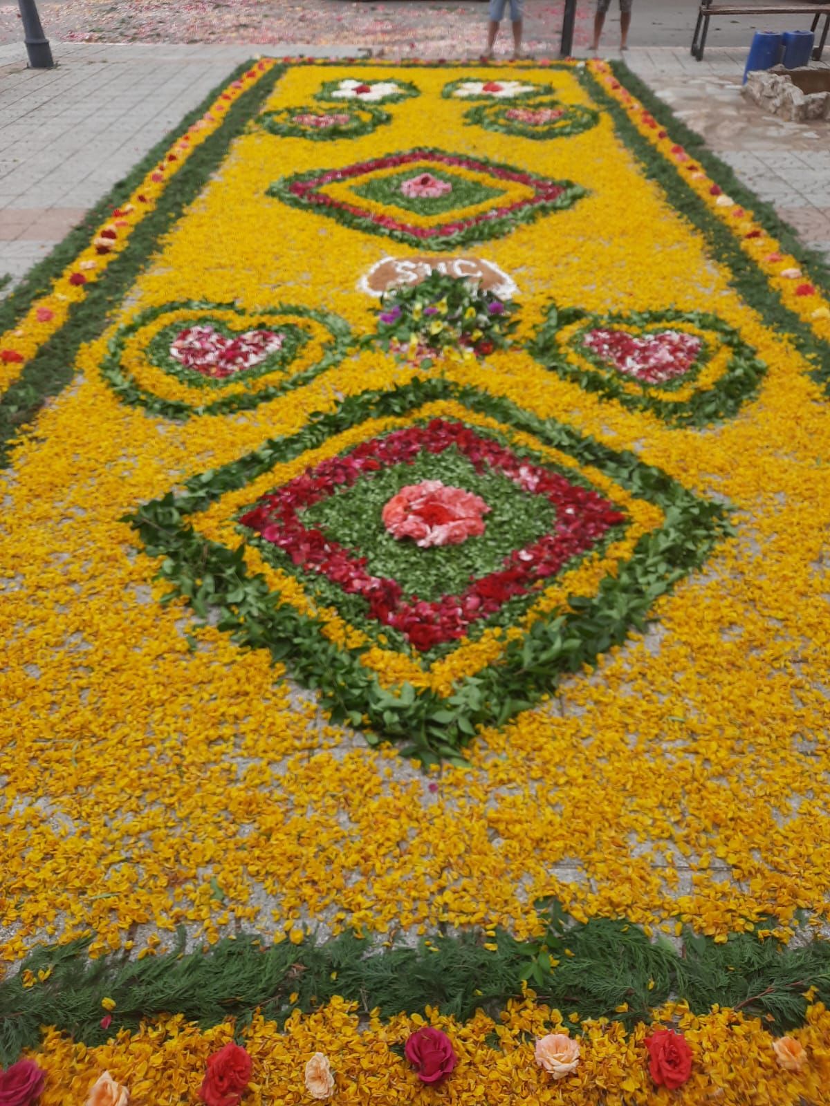 Así han sido las alfombras florales de Carrión en el Corpus
