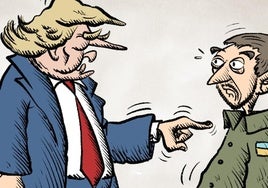 La viñeta de Sansón: Donald y Zelensky, sin editar
