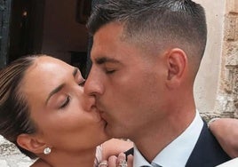 Álvaro Morata y Alice Campello demostrando su excelente relación.