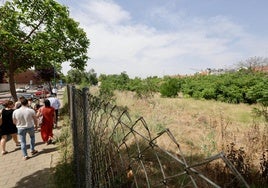 Parcelas sin construir en la calle Somosierra de Valladolid.