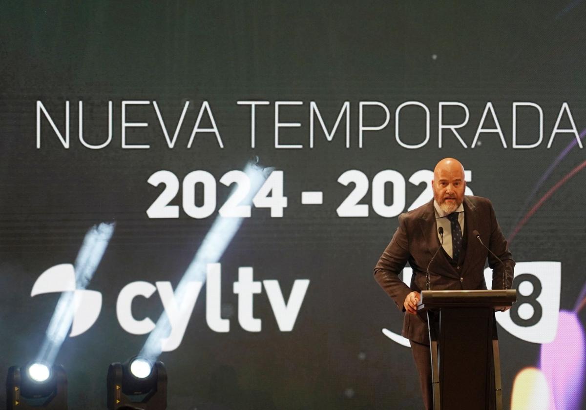 Jorge Losada, director general de RTVCyL, presenta la temporada actual de la televisión autonómica.