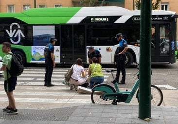Herido un ciclista de 35 años tras chocar con un taxi en Valladolid