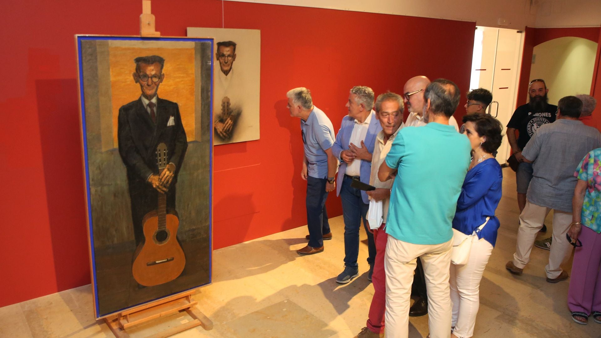 Fotos de la entrega de dos retratos de Agapito Marazuela