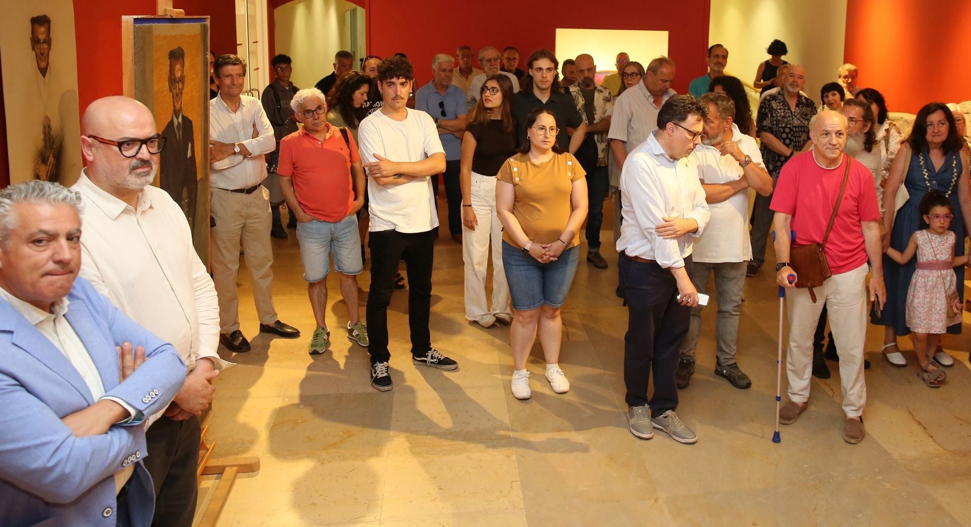 Fotos de la entrega de dos retratos de Agapito Marazuela