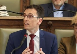 El portavoz del PSOE, Pedro Herrero, en una imagen de archivo.
