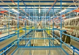 Imagen de archivo de una empresa textil en León.