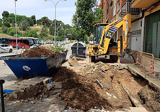 Última avería en el paseo de Ezequiel González.