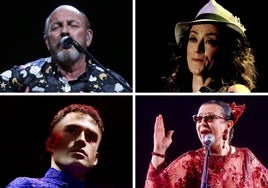 Javier Ruibal, Carmen París, Dulzaro y Martirio.