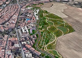 Vista de la actuación prevista en el sector de Las Lastras de Segovia.