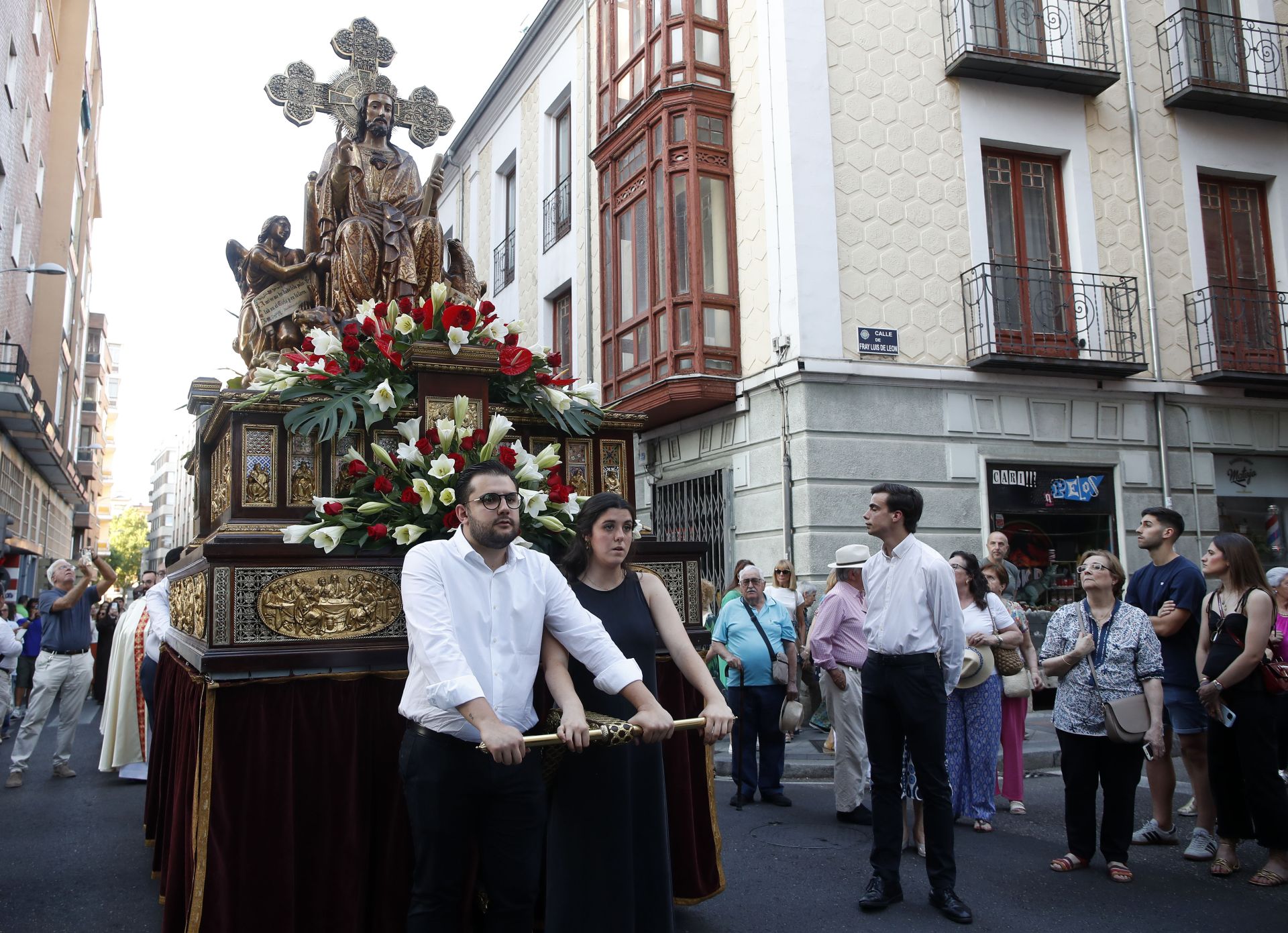 Las imágenes de la procesión en honor al Sagrado Corazón de Jesús