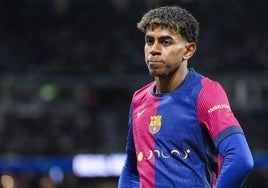 El jugador del FC Barcelona Lamine Yamal.