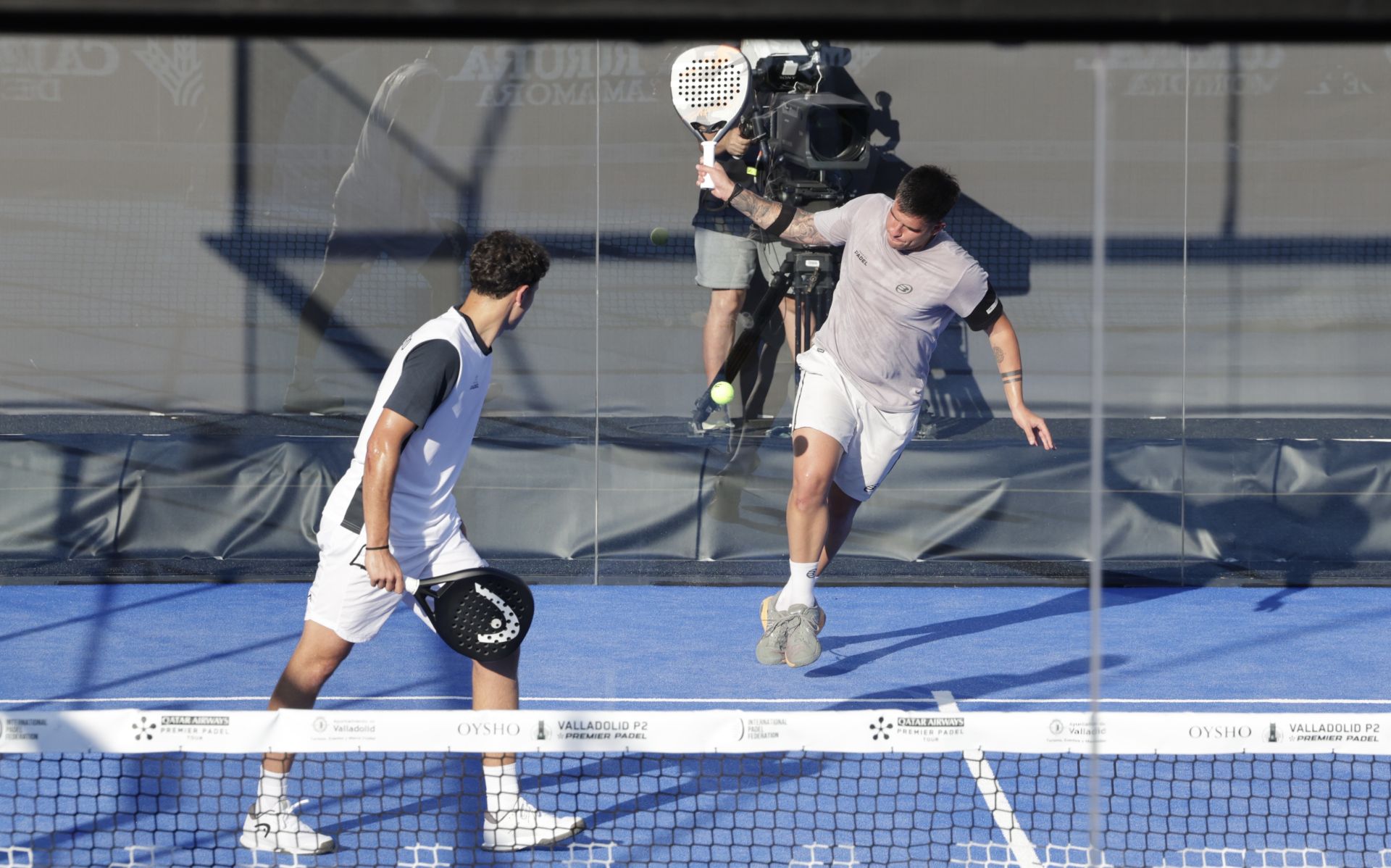 Las imágenes de la penúltima jornada del Premier Padel en la Plaza Mayor