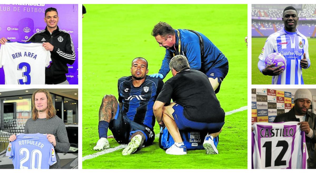 Una muestra de jugadores que decepcionaron a su paso por Valladolid; en la imagen central Kenedy, en el Mundial de Clubes.