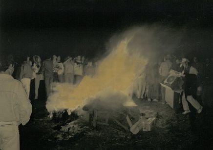 Hoguera de San Juan. Año 1995.