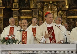 El cardenal Artime presidió la eucaristía en Astudillo.