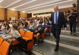 Julio Diez Casero, al inicio del curso pasado.