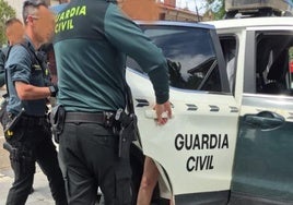 Los agentes trasladan a una detenida.