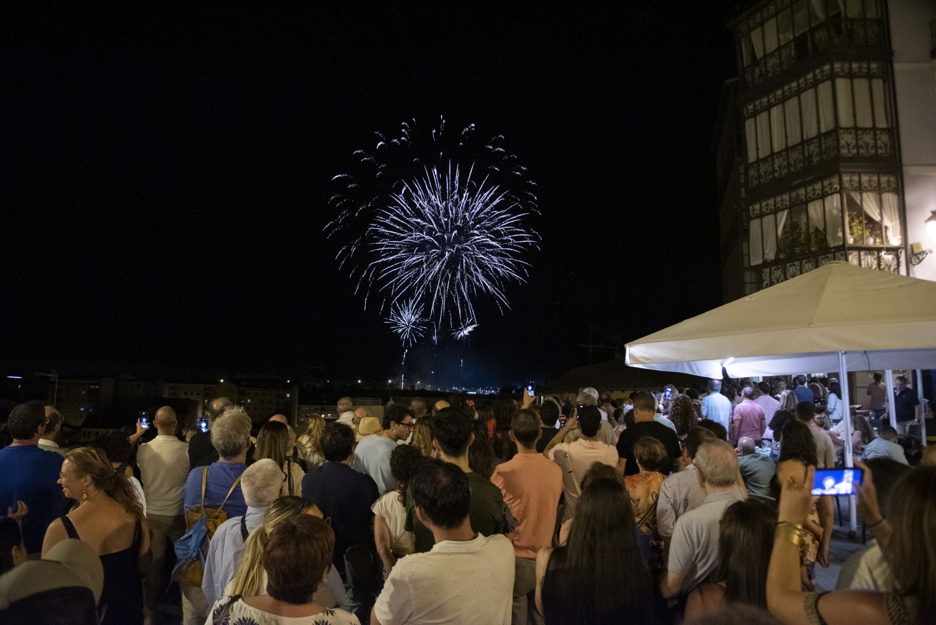 Fotos del espectáculo de fuegos artificiales en Segovia