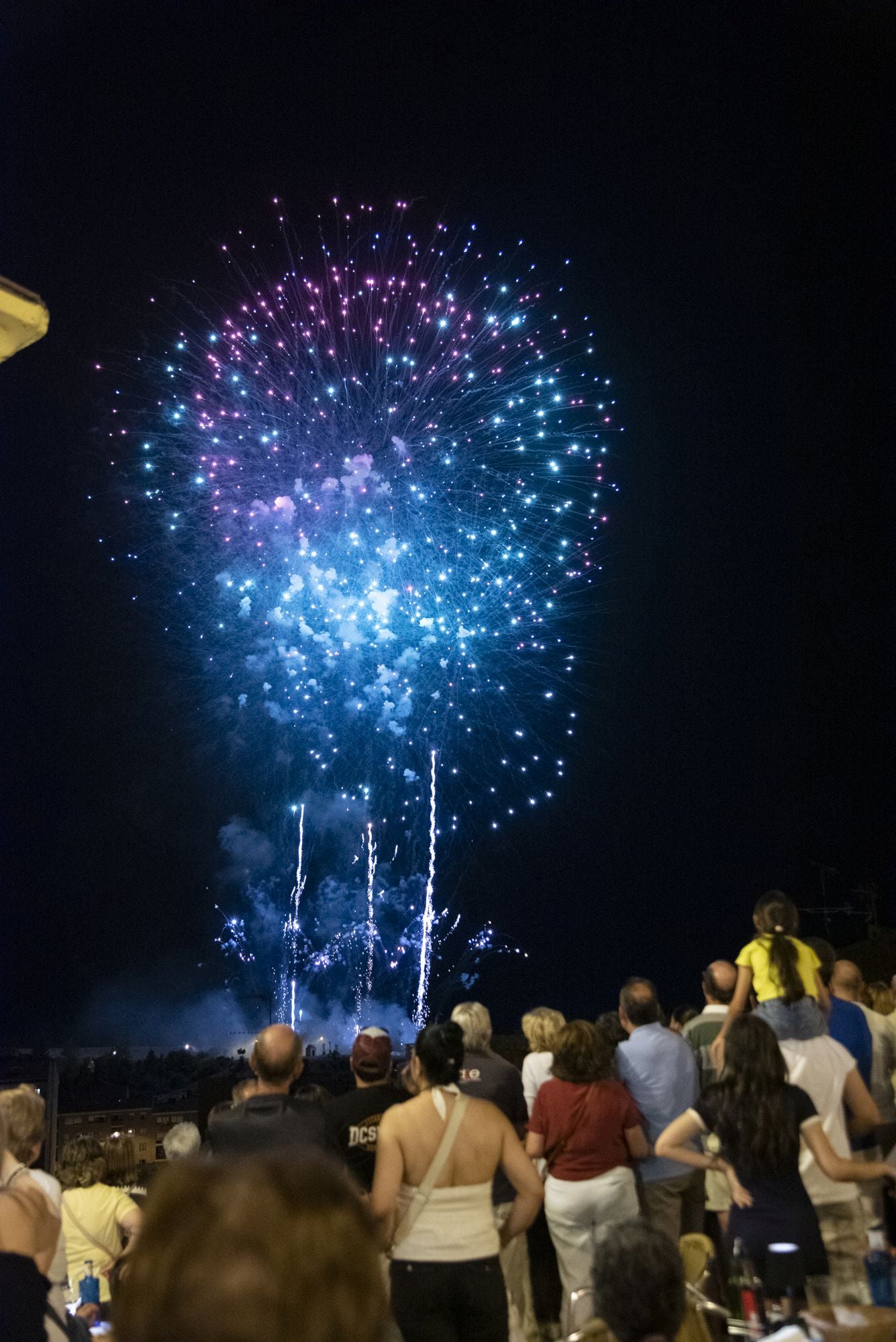 Fotos del espectáculo de fuegos artificiales en Segovia