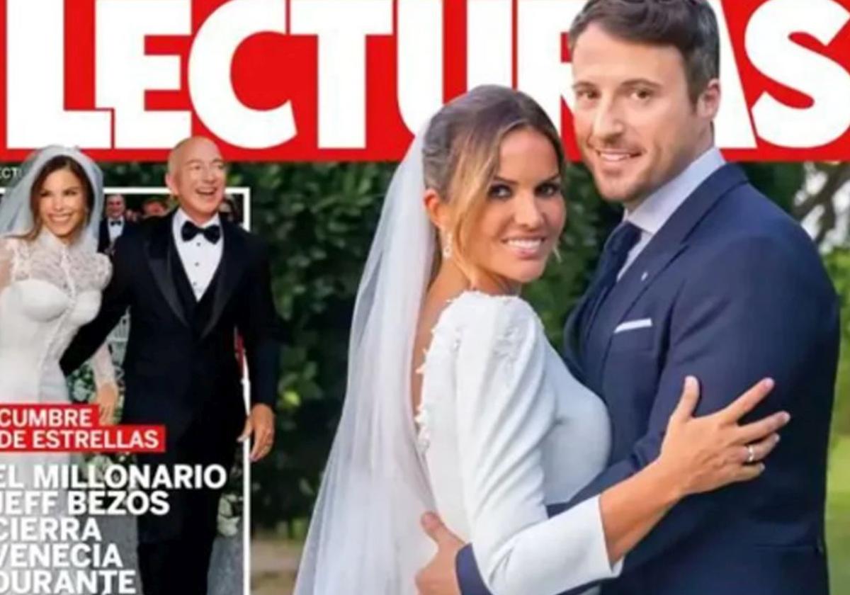 Portada de la revista 'Lecturas' con la boda de Marta López y Alejandro Huerta.