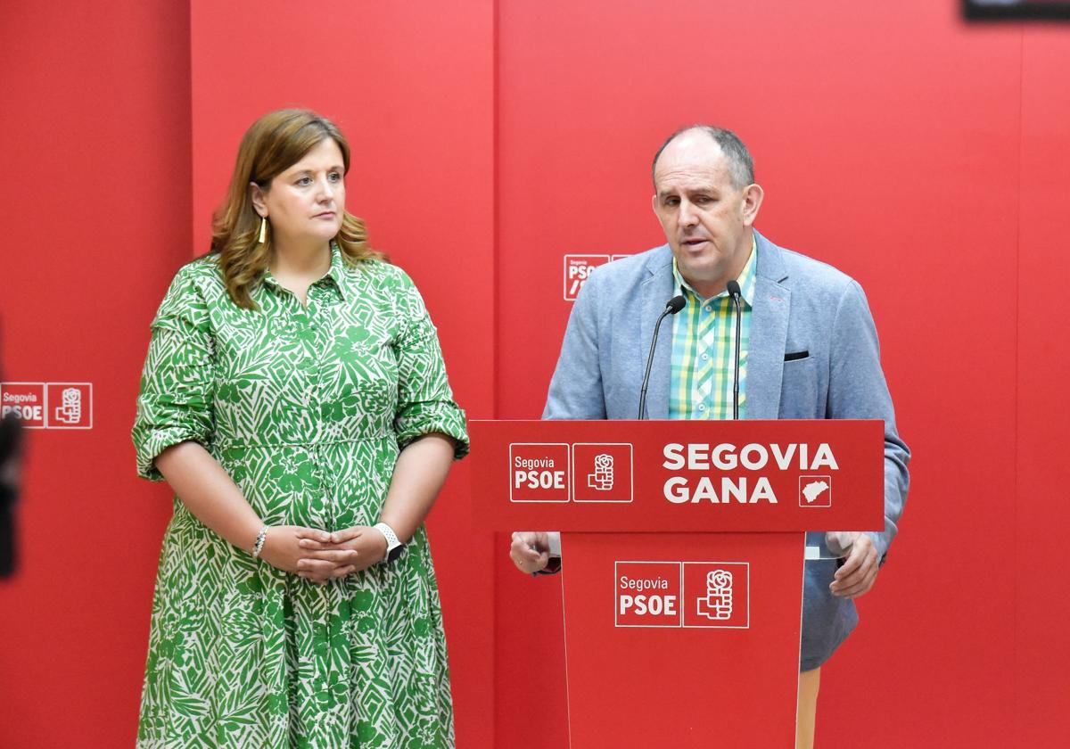 Clara Martín y José Luis Aceves, en rueda de prensa.