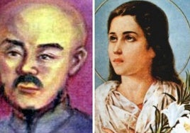 Santa María Goretti y San Pedro Wang.