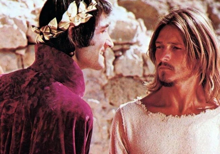 Ted Neeley (derecha), en una escena del filme.'
