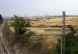 Sector situado junto a Hontoria y la vía del tren.