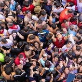Participantes el año pasado en uno de los chúndaras de Peñafiel.