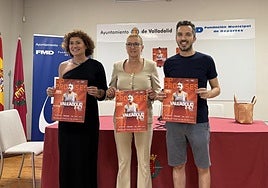 Mayte Martínez, Victoria Barcina y Diego García en la presentación del FIP Promises.